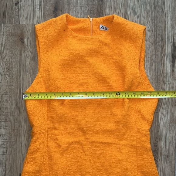 NEW! HP 🥳🥳🥳Zara Orange Textured Mini Dress - Picture 12 of 13